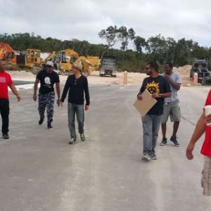 Sharholders Inspecting Site with Architect Smith